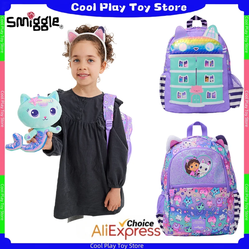 Genuine Australia Smiggle Gabby's Dollhouse Cartoon Series Children School Bag Anime Backpack Student Gift Separate Purchases - AliExpress 