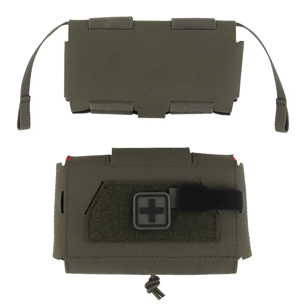Compact MOLLE Outdoor Utility Pouch with Organizer Panel