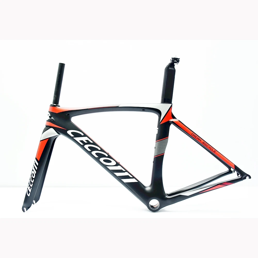 

2024 Top Aero Carbon T1000 Road Bike Frame 700C Carbon Bicycle Frame Di2 BSA Rim Brake Cycling Riding Frameset Handlebar