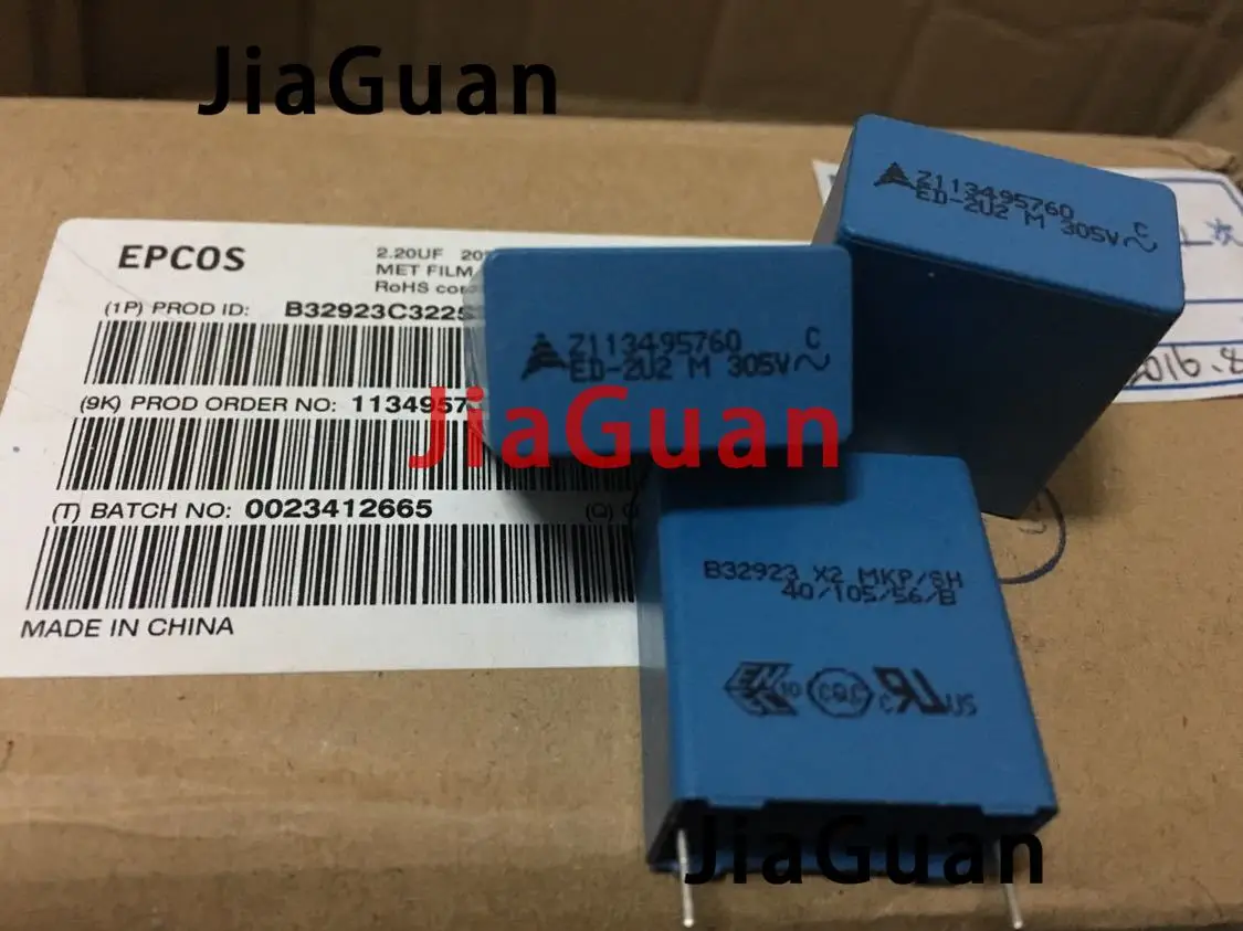 10x 1µf/305vac mkp x2 condensador epcos b32923 RM 22,5mm 10x 1µf/305vac mkp x2 condensador epcos b32923 RM 22,5mm