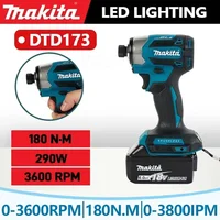 Makita DTD173 1800 tr/min tournevis à percussion sans fil 180N.m moteur sans brosse perceuse électrique bois/boulon/Mode T pour batterie Makita 1