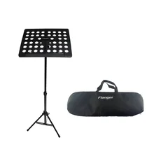 

Folding Lightweight Music Stand Sheet Aluminum Alloy Tripod Stand Holder Strong Stability Adjustable Lift Black/White 36*32CM