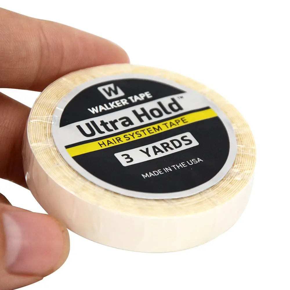 1 Roll 1cm*3 yards Super Hair White Tape Double-Sided Adhesive Tape for Hair Extension/Lace Wig/Toupee double sided tape hair extension tape hair tape wig tape