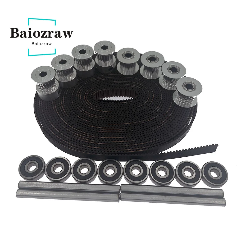 Baiozraw XY Motion Parts GT2 LL-2GT-9 RF открытая лента 2GT шкив шлифовальный плоский Вал 5x60 мм для