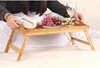 Portable Bamboo Wood Bed Tray Breakfast Table Computer Stand Laptop Desk Food Sofa Bed Serving Tray Tea Tray Table Furniture 4