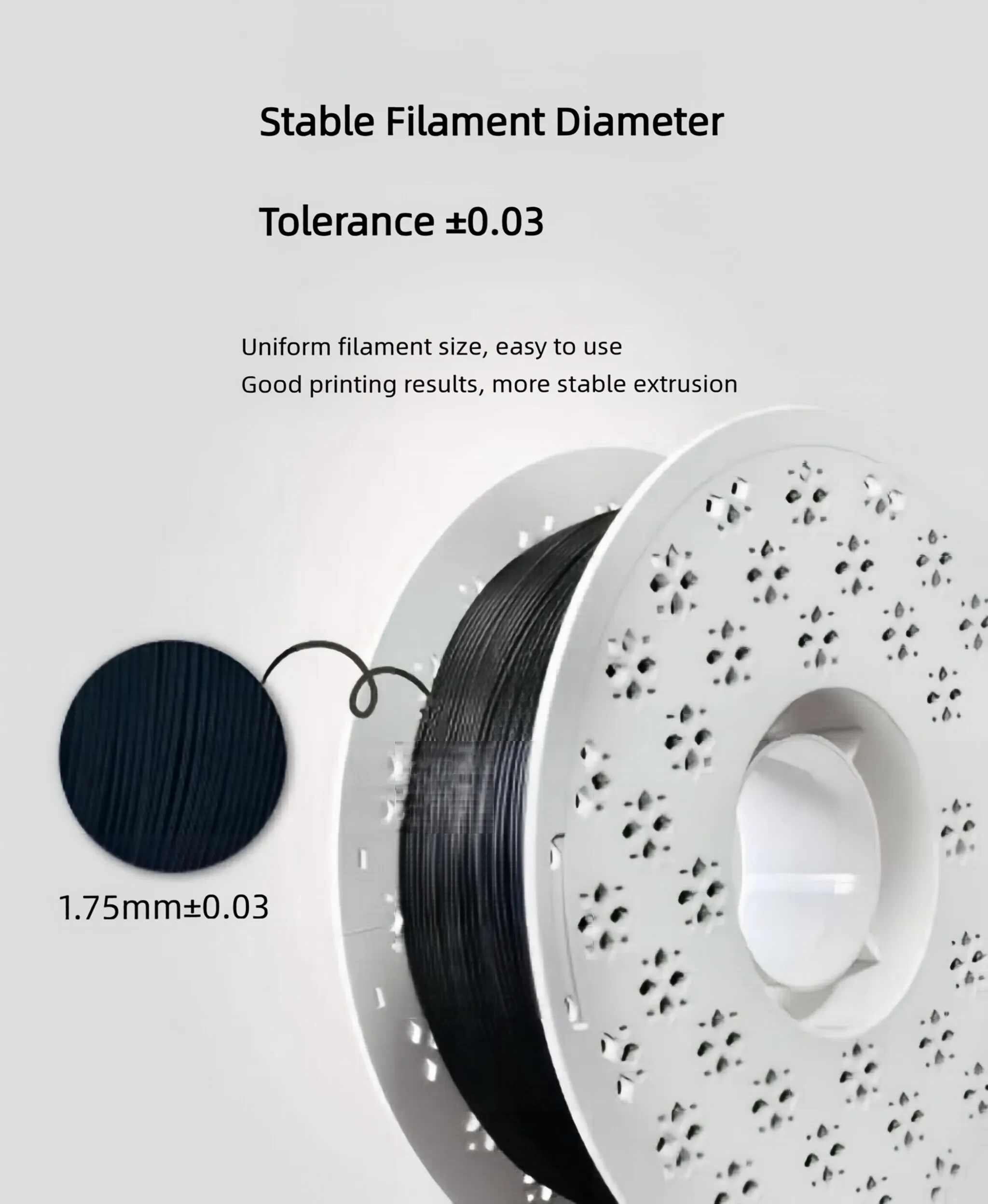 1.75mm 전도성 TPU 필라멘트 1KG 유연한 전도성 3D 프린터 필라멘트 ESD 보호용 정전기 방지 소프트 TPU 소재