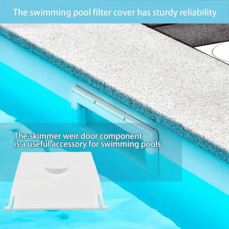 Pool Skimmer Door Flap Swimming Pool Skimmer Lid Replacement Accessories 14.5X12.5X1.8cm Cover Weir Door Flap