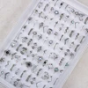 100 Pcs/Lot Bohemia Vintage Mix Style Finger Rings For Women Wholesale Gifts 2023 Fashion Jewelry 5
