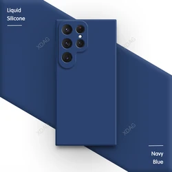 Liquid Silicone Shockproof Bumper Case - Original Soft Protective Cover - Galaxy S25 FE (Navy Blue)