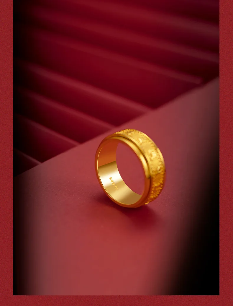 Buy Rotateable Spinner 18K Gold Ring | Rings For Men Women Online Pakistan  – The Dapper Shop