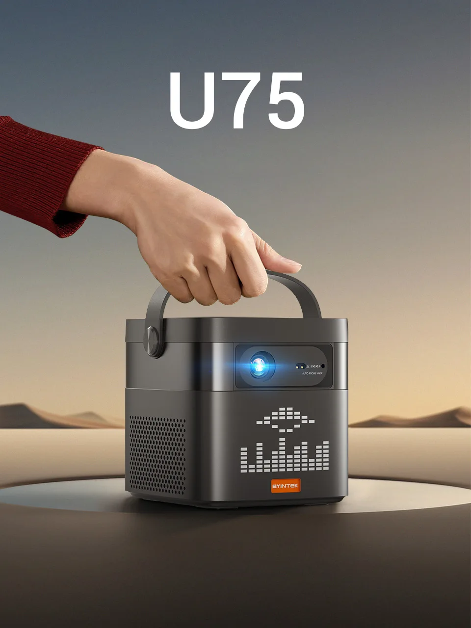 Portable Projector 4K 3D WiFi Full HD1080P Built-in 2 x 10W Speakers Home Theate