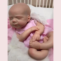 2 Sets Clothes & Washable Pascale Whole Body Silicone Bebe Reborn Girl With Open Mouth Soft Touch Newborn Silicone Girl Doll 5