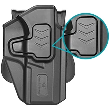 Only For CZ P10C / CZ P10S / CZ P10C Airsoft,OWB Paddle Holster Outside Waistband Carry Holster,Unlock Index finger,Right hand