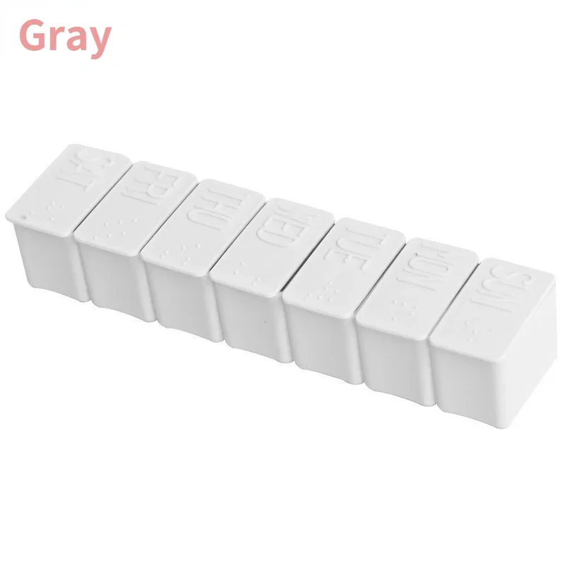 Compact 7-Day Travel Pill Organizer for Vitamins & Supplements