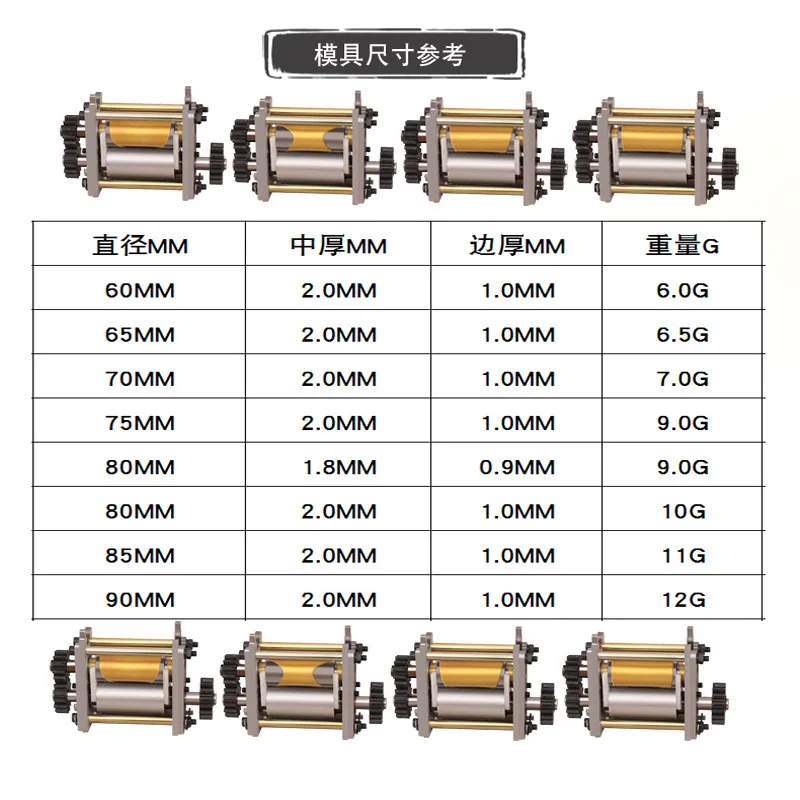Round Shape Dumpling Moodle Mold Wonton Wrapper Mold Multi-Function Skin Rolling Machine Commercial Household