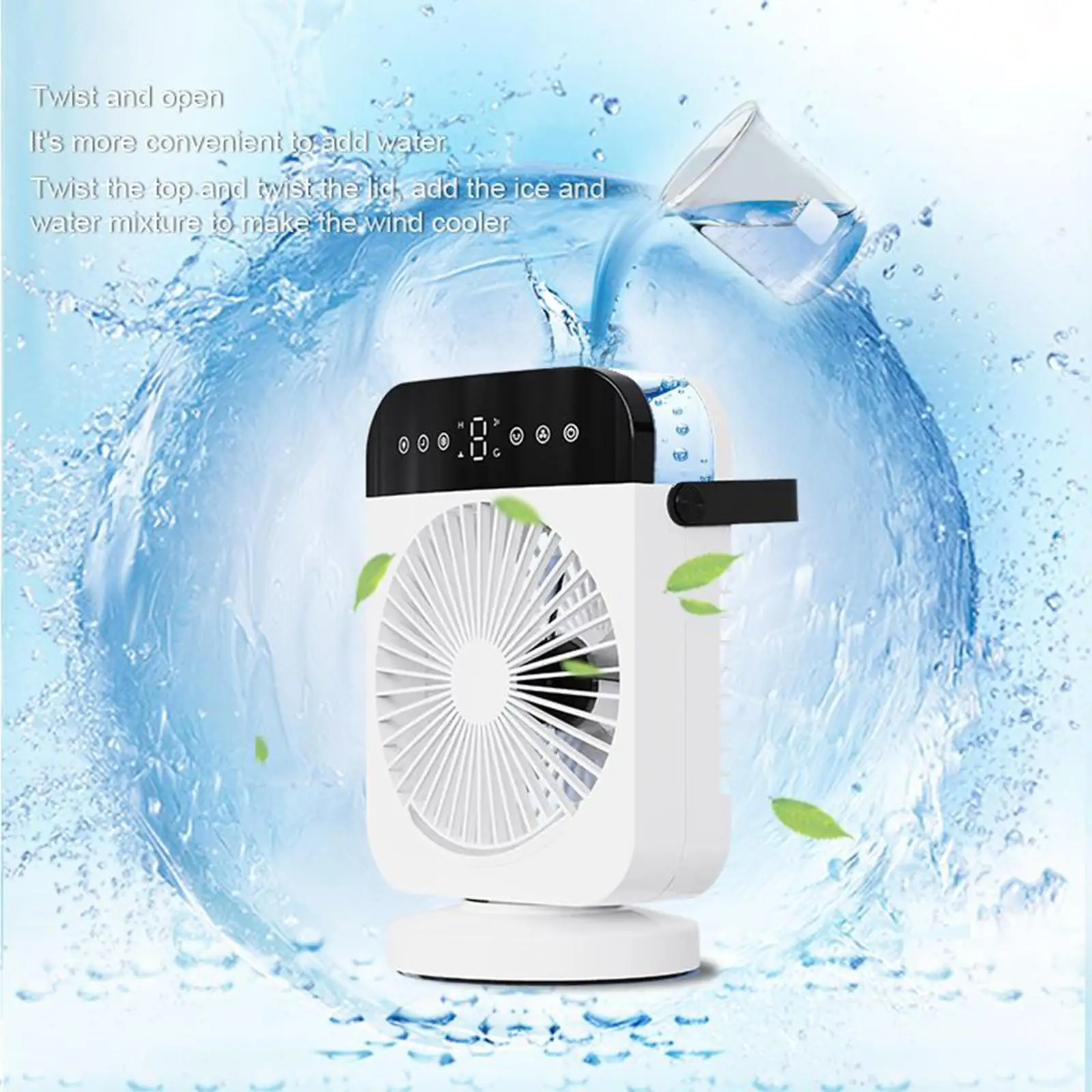Portable Air Wind Speeds Mini Air Cooler Fan Air Conditioning Desk Fan For Personal Use Home School Desktop - Portable Air Conditioner - AliExpress