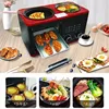 Multifunctio 4 in 1 Breakfast Machine Mini Bread Toaster Baking Oven Omelette Fry Pan Hot Pot Boiler Food Steamer home appliance 4