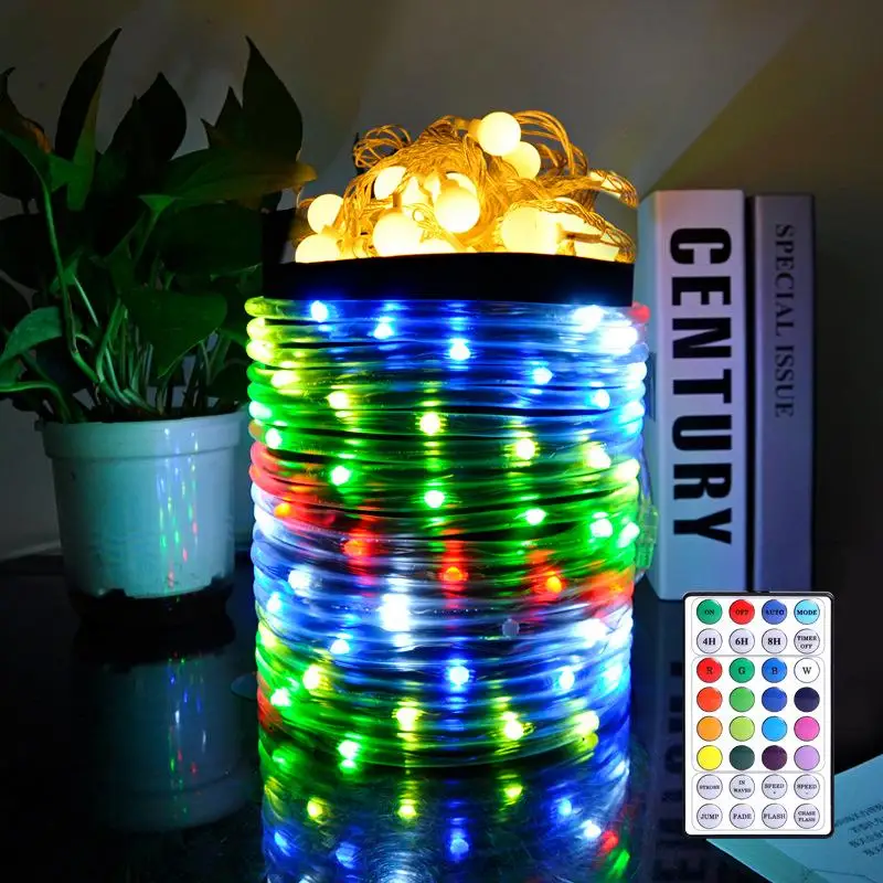 СВЕТОДИОДНАЯ Гирлянда RGB 10 м 100 светодиодов водонепроницаемая уличная