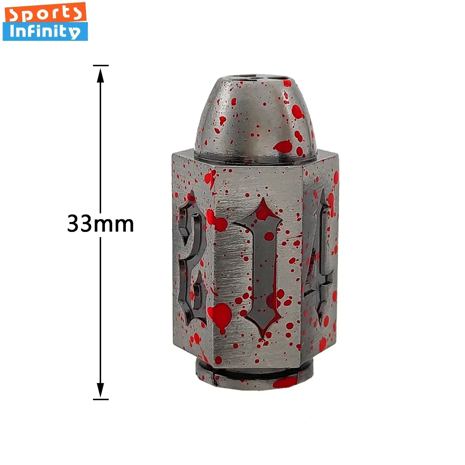 D6 Antique Copper Bullet Metal Dice DND Dice Set for COC TRPG RPG Cthulhu Table Board Game Polyhedral Number Kit 1pc game dice,dice set