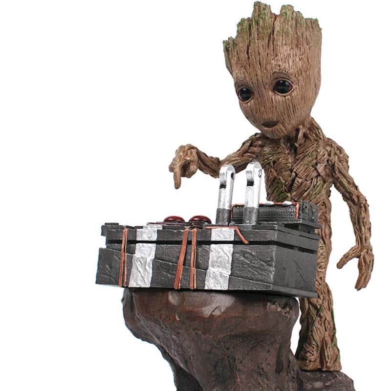 

NEW Marvel Guardians of The Galaxy Groot Statue Model Avengers Cute Baby Tree Man Pvc Anime Action Figure Toys Collection Gift