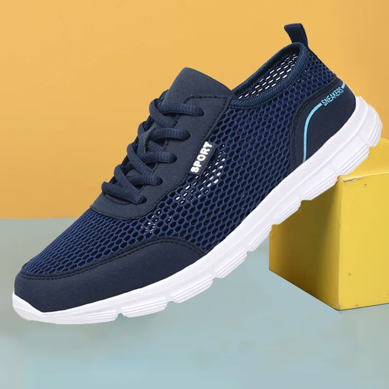 

Men Sneakers Breathable Men Trend Lightweight Walking Shoes 2022 Comfortable Casual Shoes Plus Size Men Running Shoes Zapatillas
