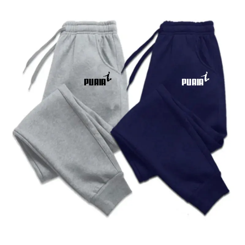 Spring and Autumn Fashion Men's Sweatpants Simple Style Slim Edition Printed Nine-point Pants Men's Clothing Free Shipping