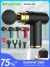  SITUOFUN Portable Massage Gun Deep Tissue Muscle Electric Massager Pain Relief For Body Neck Back Relaxation Fitness Slimming 