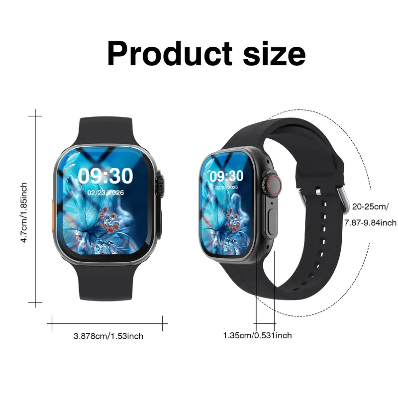 2026 New HD Full-Touch Smart Watch, Unisex - Wireless Calling/Multiple Sports Modes/Fitness Tracker, for Android and IPhone,Perfect Gift for Family and Friends - Image 7