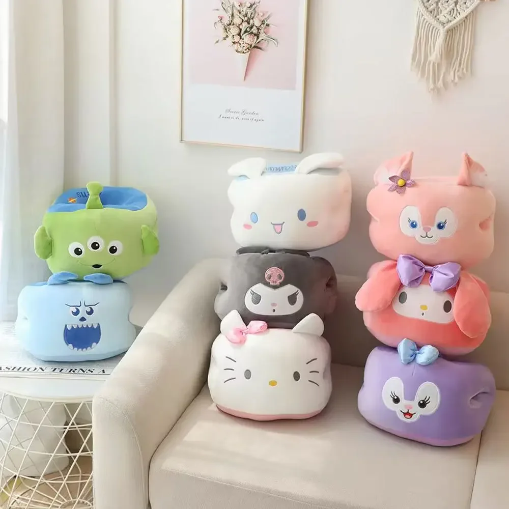 

Sanrio Kuromi Plush Pillow Doll Cinnamoroll Cartoon Soft Sofa Waist Pillow Cute Car Throw Pillow Anime Cushion Girl Plush Toy