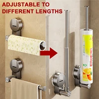 ที่แขวนกระดาษทิชชู่แบบสุญญากาศ ที่ใส่กระดาษเช็ดมือในครัว ที่ใส่กระดาษชำระ ตู้เก็บของ ที่วางกระดาษเช็ดปาก อุปกรณ์ในห้องน้ำ 3