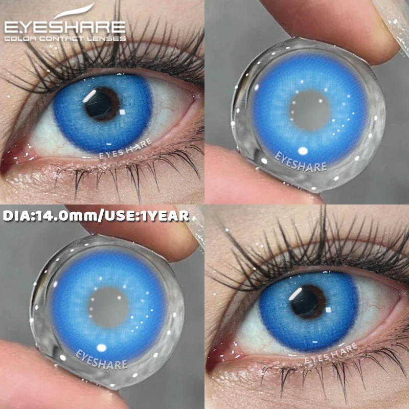 EYESHARE 1 Paar Anime Red Eye Linsen Farbkontaktlinsen Cosplay Blaue Augen Make-up Kontakt Halloween Rosa Kontakte Lila Linsen – Detail 14