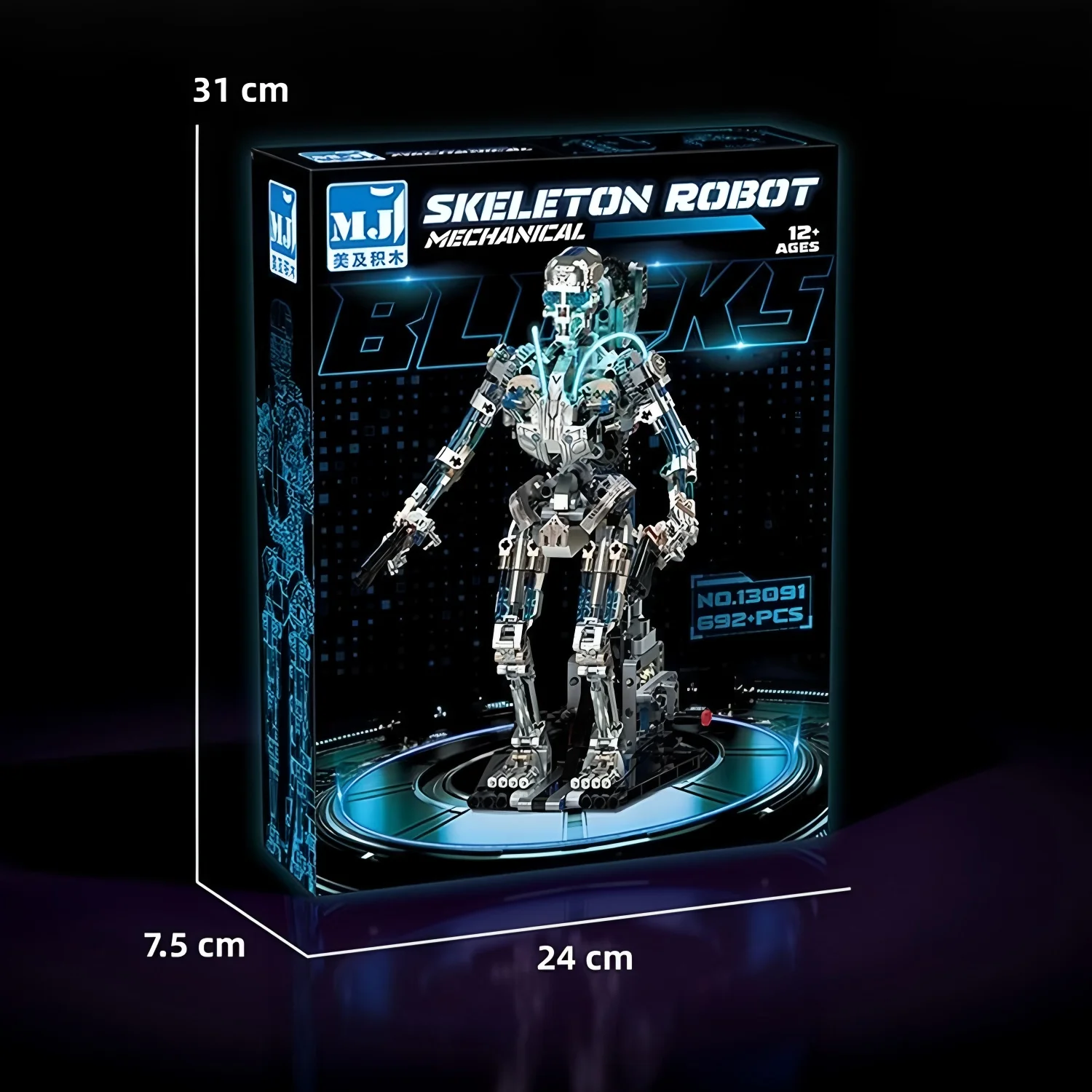 Skeleton Robot Building Block Model, Mechanical Assembly Building Blocks, Children's Building Block Toys, Children's DIY Gifts - 5