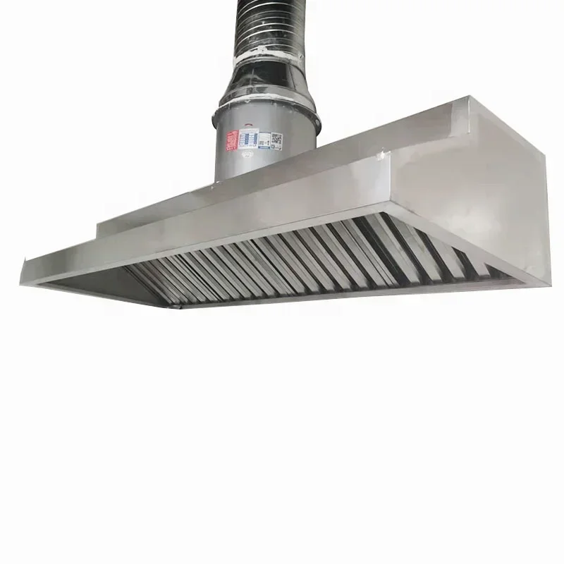 Kitlalong Commercial Stainless Steel Smoke Exhaust Vent Hood Restaurant Hotel Kitchen Extractor Range Hood System 2