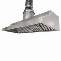Kitlalong Commercial Stainless Steel Smoke Exhaust Vent Hood Restaurant Hotel Kitchen Extractor Range Hood System 2