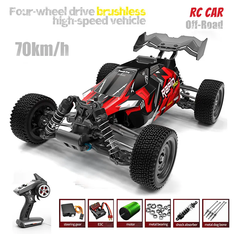 

1/16 4WD Rc Car Brushless High Speed 2.4G Remote Control Cars Off-Road 4x4 Drift Racing Car Electric Toys For Boys Gifts 70km/H