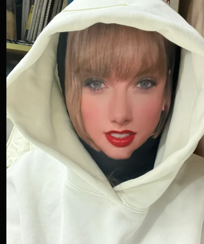 Cosplay Headgear 3D Printed Elastic Mesh Hood Breathable Full Face Mask for Women Men Singer Taylor Swift Cospaly Hood Mask