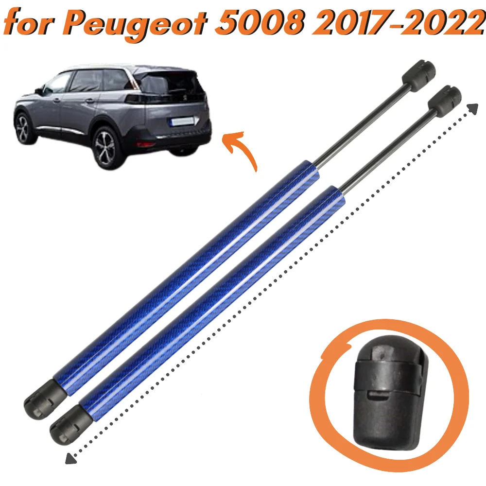 Ammortizzatore Per Molle A Gas Per Portellone Posteriore In Fibra Di Carbonio A 9 Colori Per Peugeot 5008 Hitchhiker 2017-2022 Suv Lift Supporta Shock