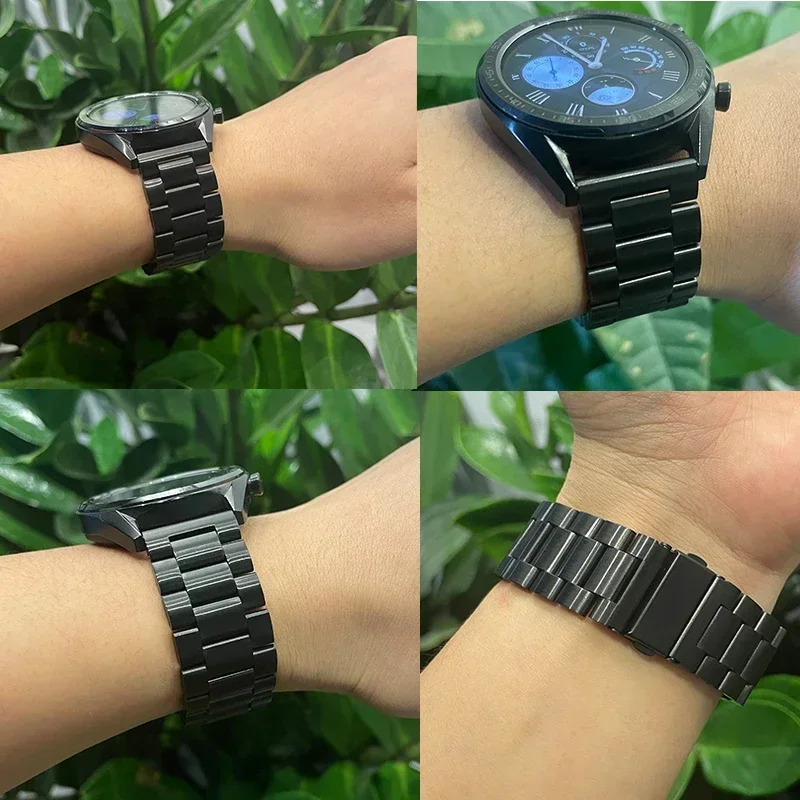 Premium Stainless Steel Watch Strap, 20mm/22mm, Metal Band