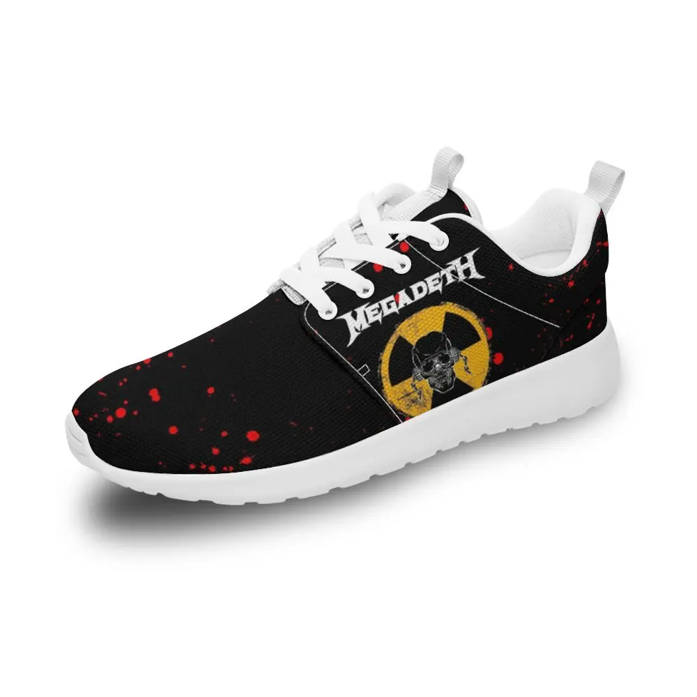 

Megadeths Rock Band DIY Design Women Tennis Athletic Sneakers Walking Jogging Lightweight Men Shoes Non-Slip Training Footwear