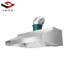 Grace Restaurant Kitchen Appliance Range Hood Stainless Steel Customized Kitchen Island Extractor BBQ Hoods 3