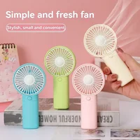 New Portable Mini Fan, Small Handheld Fan, Battery Version, 1-speed Air Cooler Fan Suitable for Office, Outdoor Travel Camping 1