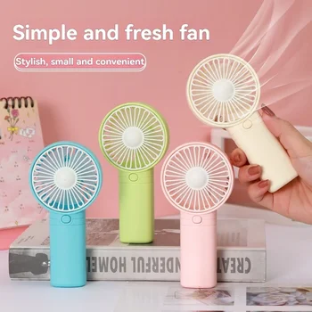 New Portable Mini Fan, Small Handheld Fan, Battery Version, 1-speed Air Cooler Fan Suitable for Office, Outdoor Travel Camping 1