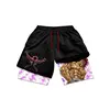 Anime Baki Hanma Gym Shorts Men Manga Print Workout Quick Dry Running Performance Short Pants Summer Mesh Beach Sport Sweatpants 6