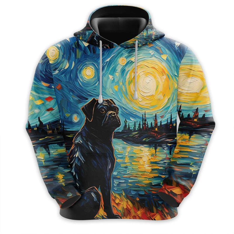 thumbnail image 1 of Sudadera con capucha con estampado 3D de perro y arte de grafiti para hombre, ropa divertida, sudaderas con capucha de husky, labrador y corgi, diseño lindo, sudadera con capucha unisex Y2k, 1 of 5