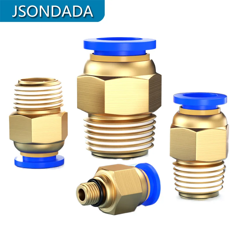 Pneumatic Fittings 3/8 1/2 1/4 Pc8 M6 Quick Release Air Connector For