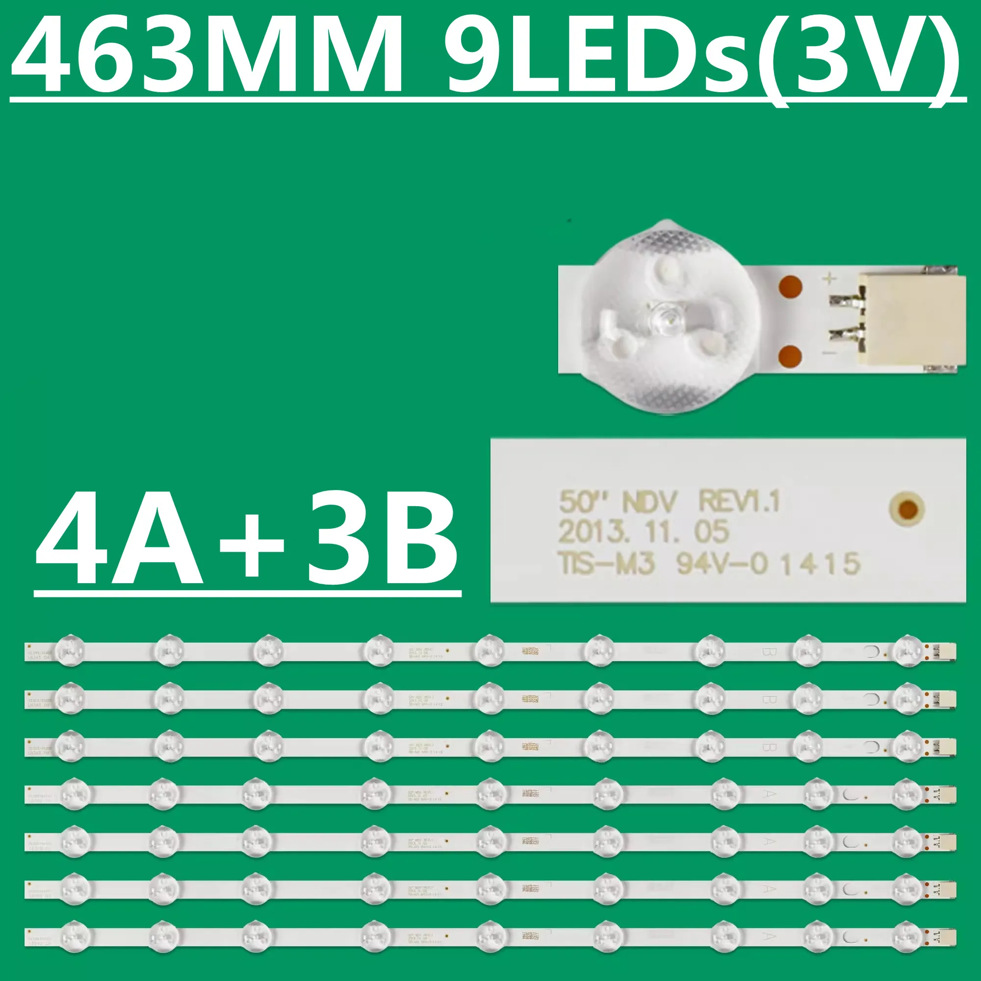 LED 백라이트 스트립, NDV REV1.1 VES500UNDL-N01 VES500UNDA VES500UNDC-2D-N01 50HYT62U TX-50A300A TX-50A300B LT-50C740, 50 인치