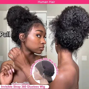 250 Density Invisible Strap 360 Full Hd Glueless Wig 30 Inch Water Wave Lace Front Human Hair Wig Deep Curly Wave Frontal Wig 1