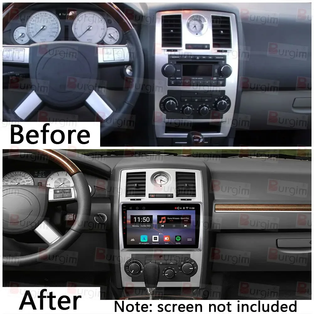 ũ̽ ڵ  ٸ , 2DIN ׷ г, ̾ ϳ׽  ڵ, ̺ ĵ ڴ, ũ̽ 300C SRT 2004-2008, 9 ġ
