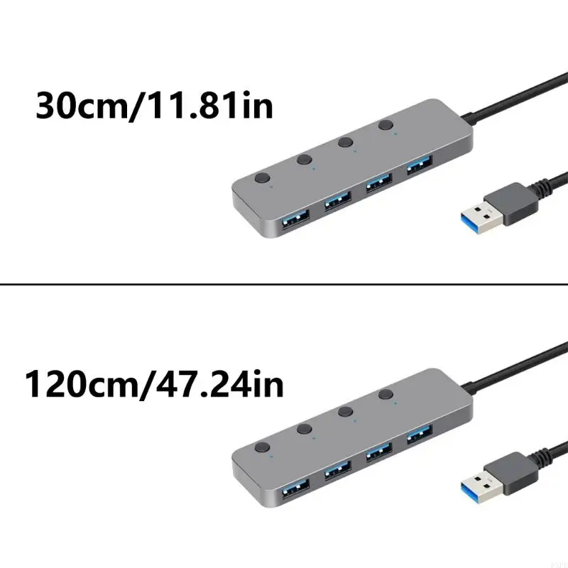 PXPE Multiple Device USB Hub Efficient Power Use Suitable for Quick Plugs & Play Functionality in Any Setting Mobile Work