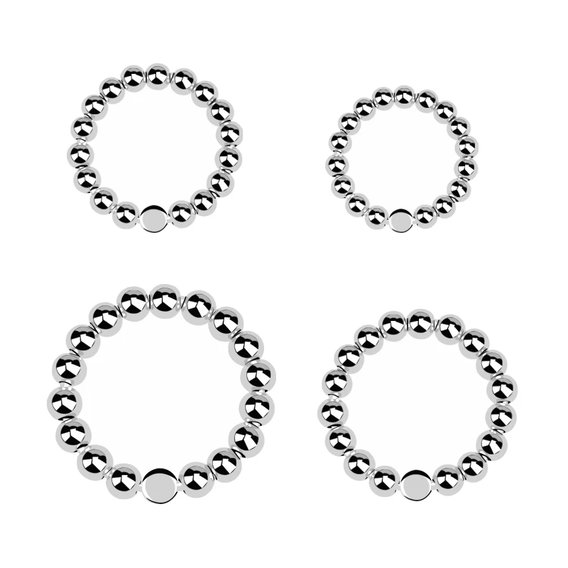 Stainless Steel Male Delay Ejaculation Ring And Ball Stretcher_voghion.com